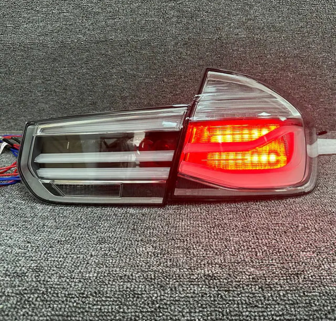 BMW 3 Series F30 M3 F80 White style Tail Lights Rear Lamp LED Light 2013-18