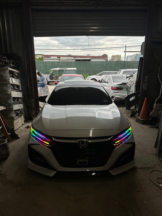 Custom Chasing LEDs Headlights for 18-22 Honda Accord Sedan