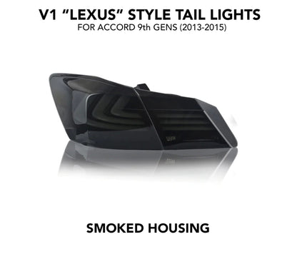 ACCORD 9TH (2013-2015)
V1 "LEXUS" STYLE TAIL LIGHTS