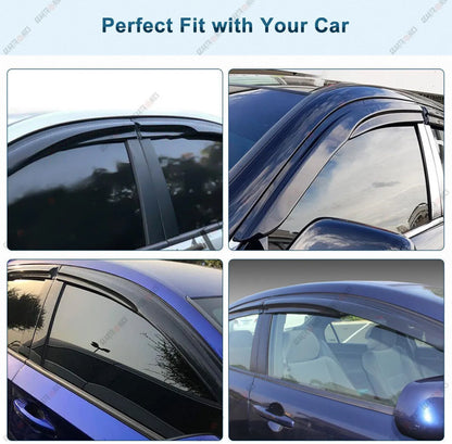 For Honda Accord Sedan 2008-2012 Mugen Style Window Vent Visor Rain Guards Shade