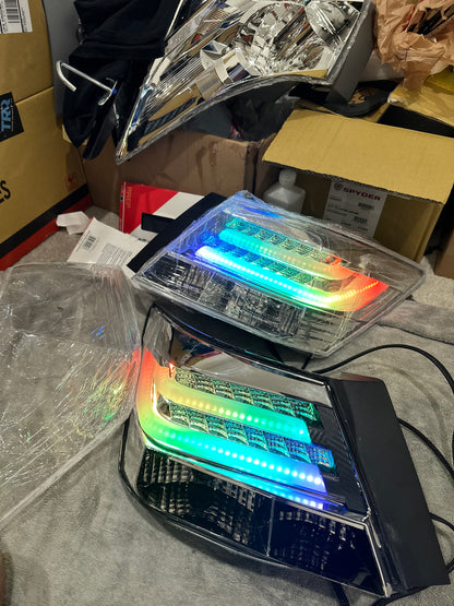 08-12 Accord Sedan Color LED Tail Lights with Bluetooth.