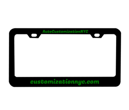 AUTO CUSTOMIZATION NYC Customized Design Metal Car License Plate 12"x6" in Different Color Ways.