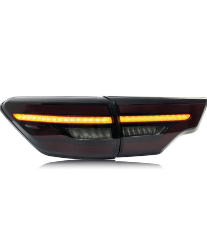 V2 LED BLACK Taillights for Toyota Highlander 2014-2019 Sequential Signal, Start Up Animation Set