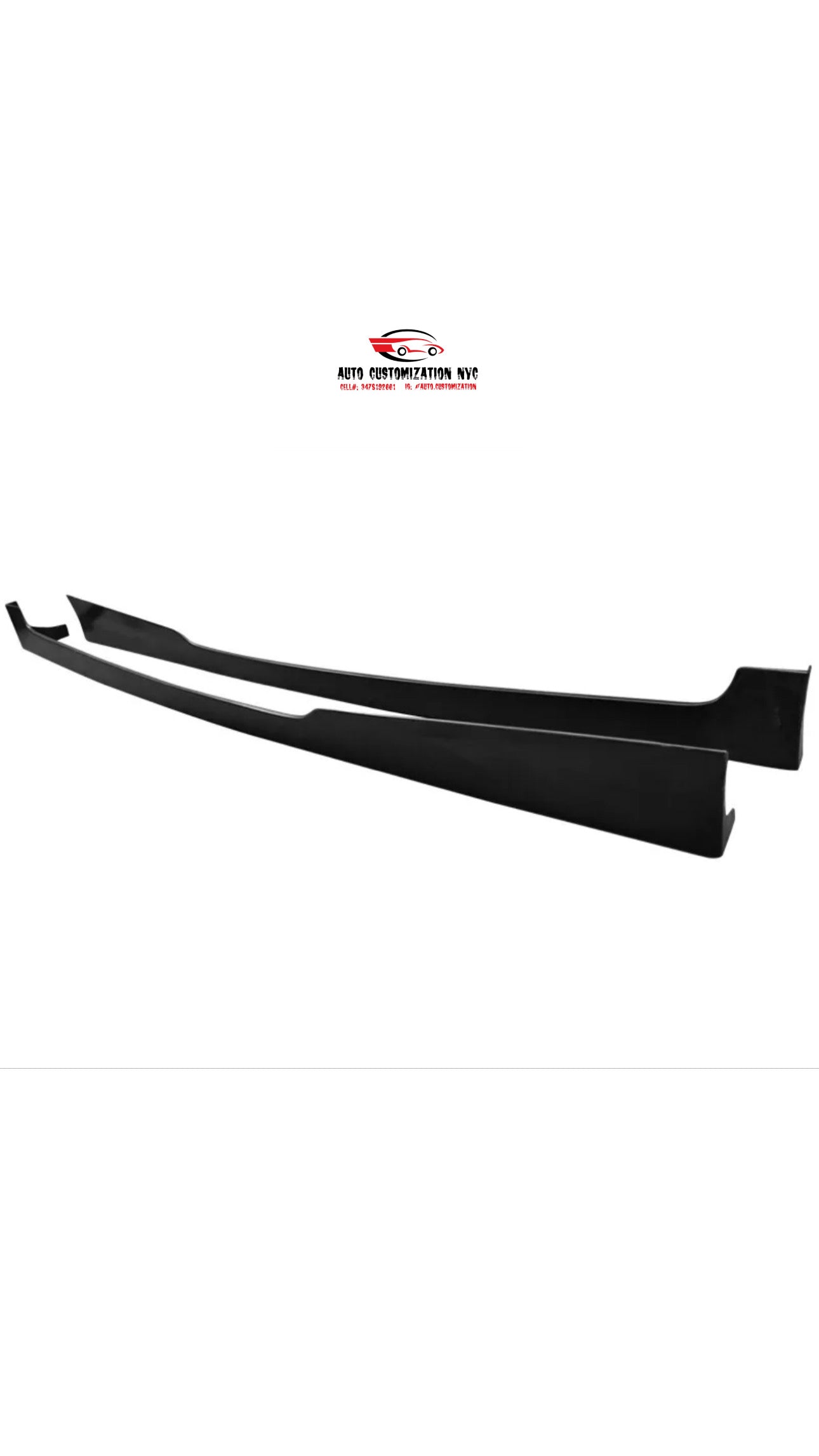 Fits 08-12 Honda Accord Coupe PU HF-P Style Side Skirts Lip Extensions