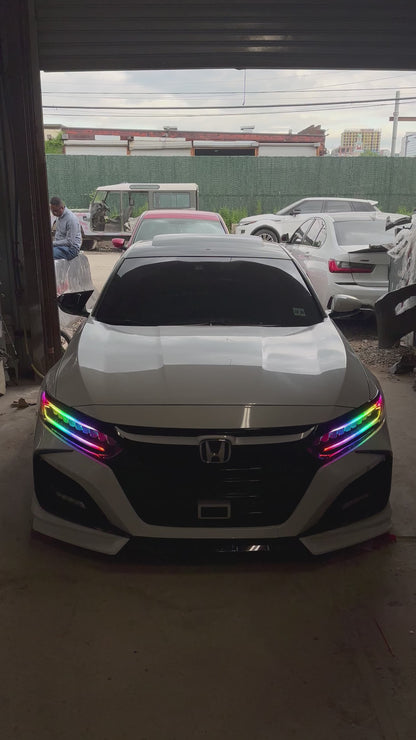 Custom Chasing LEDs Headlights for 18-22 Honda Accord Sedan
